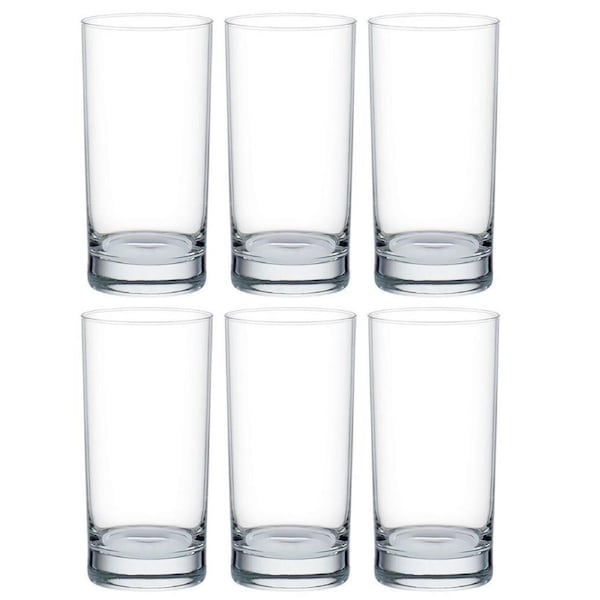 6pc Ocean San Marino 350ml Hi Ball Drinking Cocktail Glasses Barware Set Clear