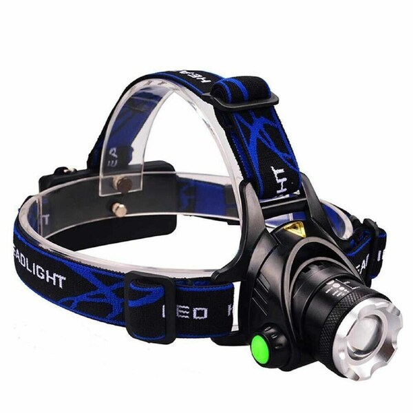 100000LM Zoomable LED Headlamp Rechargeable Headlight CREE XML T6 Head Torch