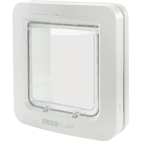 SureFlap Microchip Electronic Pet Door / Dog or Cat Flap in White