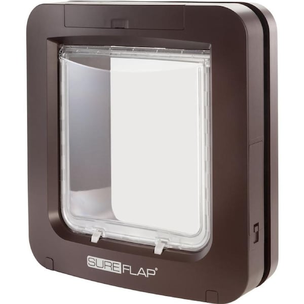 SureFlap Microchip Electronic Pet Door / Dog or Cat Flap in Brown