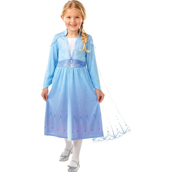Rubies Elsa Frozen 2 Disney Princesses Girls Fancy Dress Up Costume Size 6-8 YRS