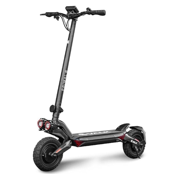 Valk Primal 9 Dual Motor Electric Scooter 1600W, AU Compliant, for Extreme Hill Climbing, Black