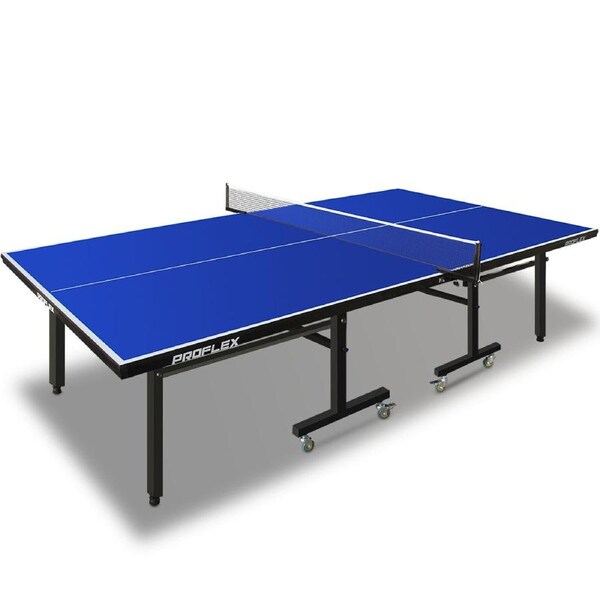Proflex Premium Outdoor Table Tennis Table, with 4 Player Ping Pong Paddle and Pingpong Ball Pack