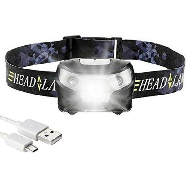 Waterproof Head Torch LED Headlamp Flashlight USB Rechargeable Camping Fish CREE