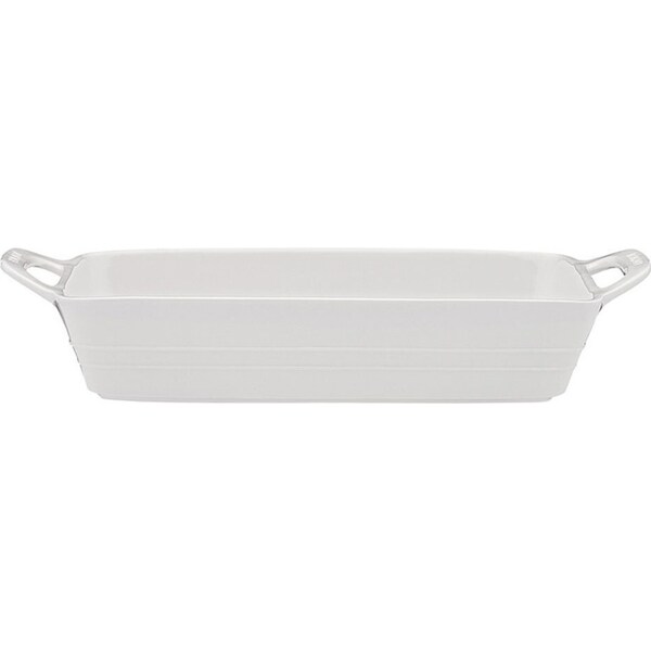 Ecology Signature 37cm Rectangle Baker Porcelain Baking Oven Dish Bakeware White