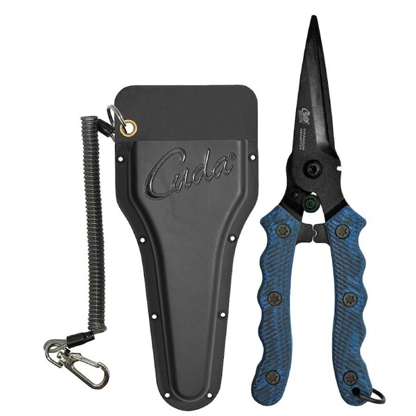 Cuda Professional 8" Micarta Handle Titanium Non-Stick Snip (CU-23005)