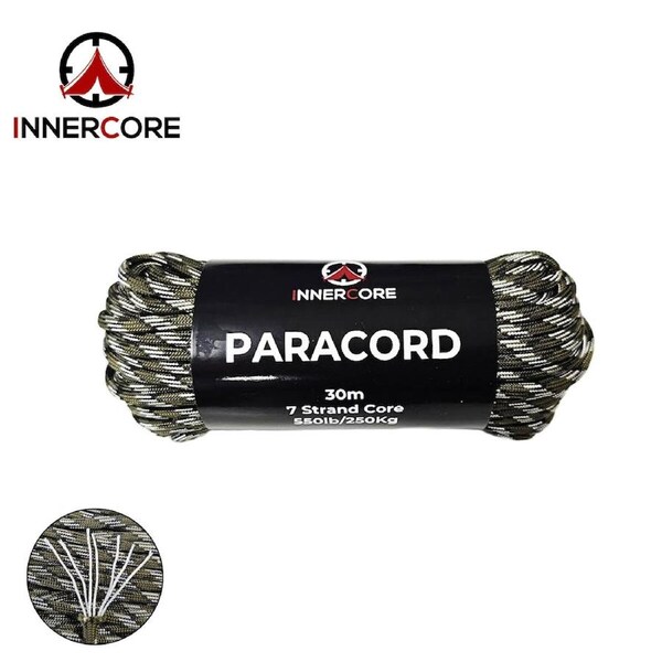 Innercore 550 Camo Paracord 100ft 7 Strand for Camping & Hiking (IC-8126)