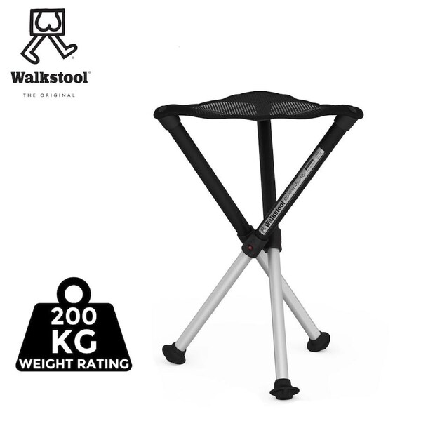 Walkstool Three Legged Telescopic Stool 45cm incl Shoulder Carry Bag (WS-L-45)