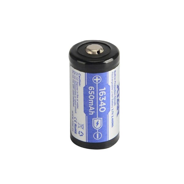 XTAR 16340 650Mah Rechargeable Li-ion Battery 3.7V (BAT-16340)