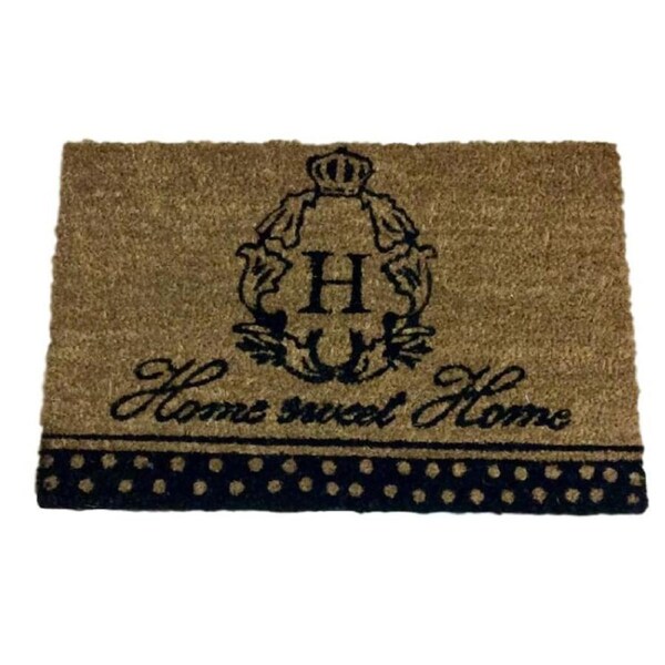 Country Front Door Floor Mat Rectangle Coir Home Sweet Home Floormat