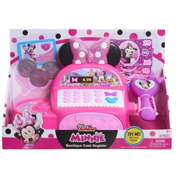 Disney Junior Minnie Mouse Bow-Tique Cash Register Ages 3+ Toy Play Credit Card