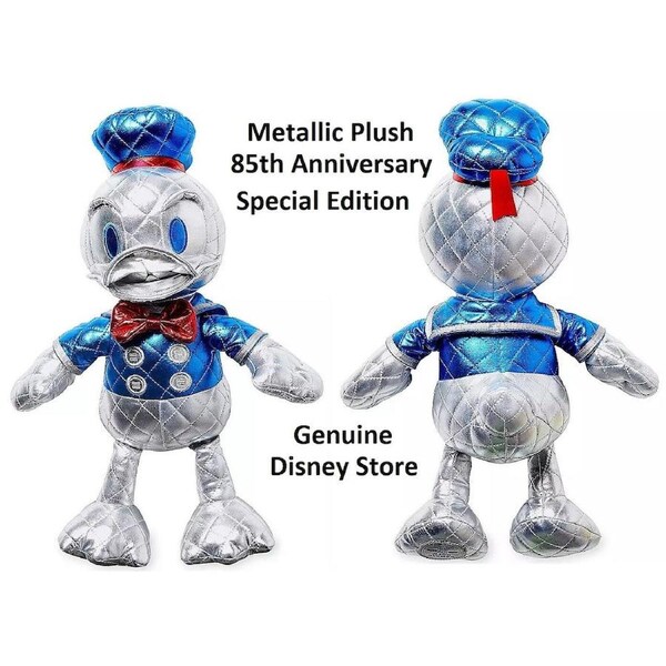Donald Duck Metallic Plush 15'' Special Edition Ages 3+ Toy Mickey Minnie Mouse