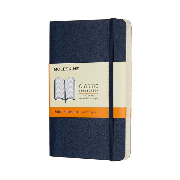 Moleskine Classic Notebook Pocket - Sapphire Blue, Ruled, Hard Cover