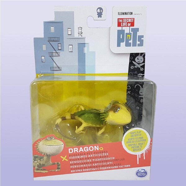 The Secret Life Of Pets Poseable Pet Figure Dragon for Ages 4+
