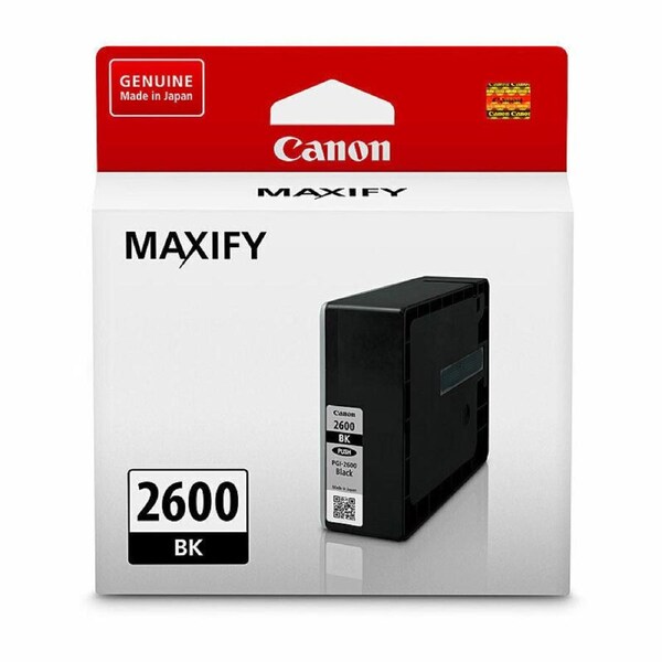 Canon PGI2600 Black Ink Tank Black 1000 pages PGI2600BK