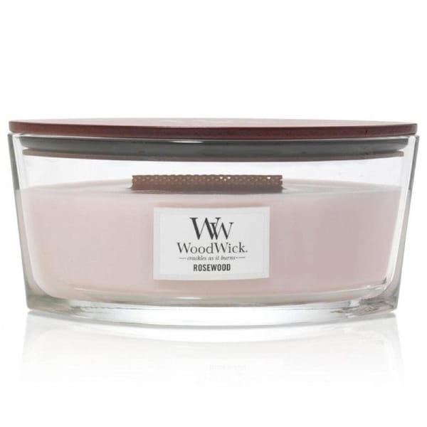 WoodWick Rosewood Candle Crackles As It Burns Ellipse Hearthwick