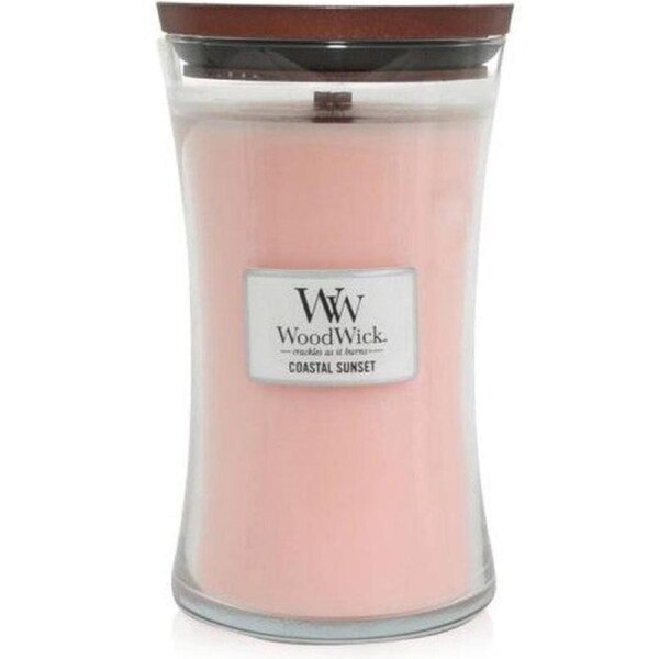 WoodWick Coastal Sunset Large Candle Crackles As It Burns 610G Hourglass