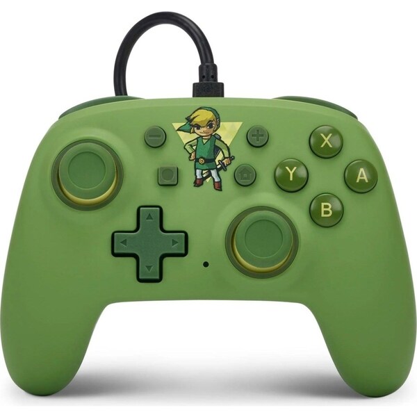 PowerA Nano Wired Controller Nintendo Switch Toon Link Green