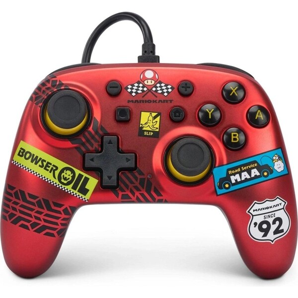 PowerA Nano Wired Controller Nintendo Switch Mario Kart: Racer Red