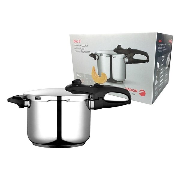 Fagor Duo Stainless Steel Pressure Cooker 6L