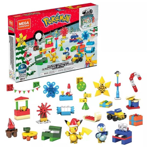 Mega Construx Pokemon Holiday Calendar Construction Set - 202pcs