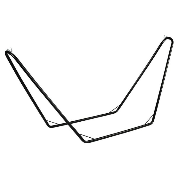 Good Vibes 280x105cm Metal Hammock Stand Single Swing Home/Garden Decor Black