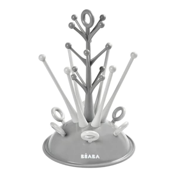 Beaba Baby Bottle Countertop Tree Drying Rack - Grey
