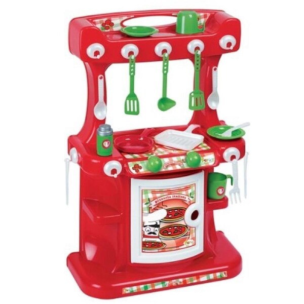 Large Kitchen Set Pretend Play Cooking Toy Faro Restaurant Italian Chef 3+ Girls