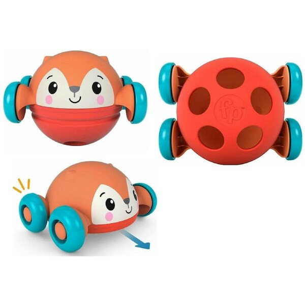 Fisher Price Baby Roll Pop and Zoom Friends Ages 2+ Toy Fox Car