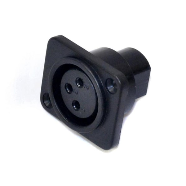 Leem 3-Pin Female XLR Panel Mount Connector - 1pk