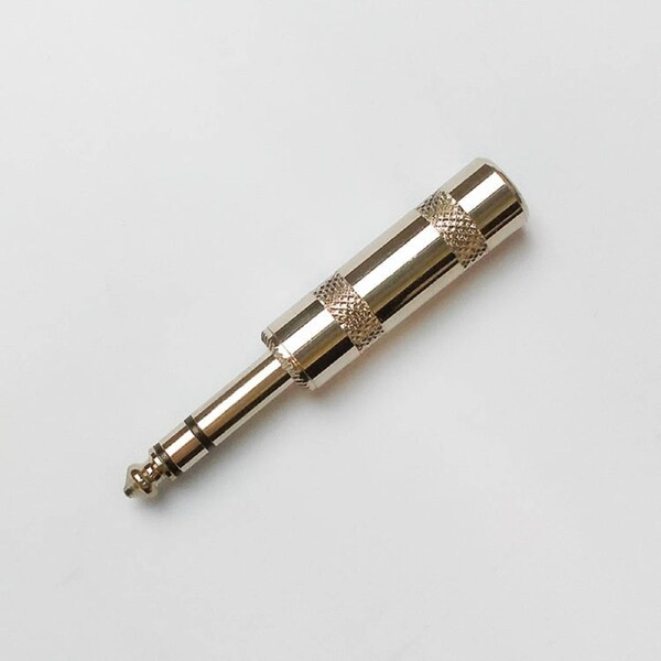 Leem 1/4" Metal Stereo Straight Cable Jack Plug
