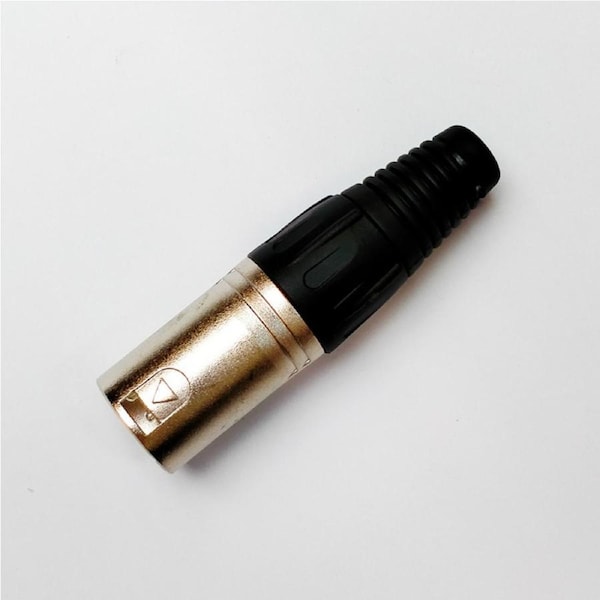 Leem Male XLR Cable Connector Nickel Pack of 1