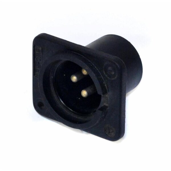 Leem 3-Pin Male XLR Panel Mount Connector - 1pk