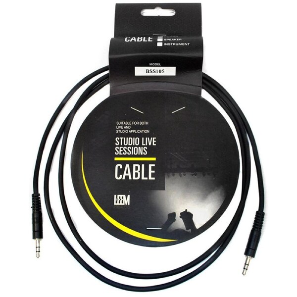 Leem 5ft Interconnect Cable (3.5mm Straight TRS - 3.5mm Straight TRS)