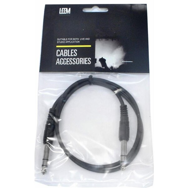 Leem 2.5ft Interconnect Cable (1/4" TRS Plug - 1/4" TRS Plug)