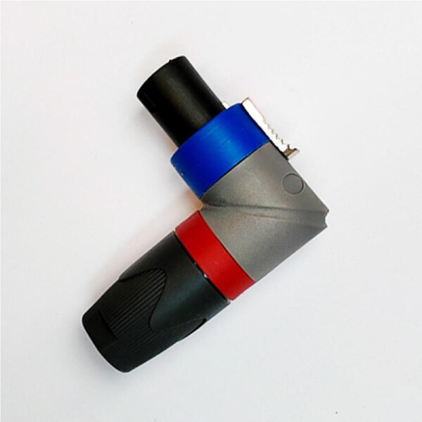 Leem Angled 4-Pole Speakon Connector (Pk-1)