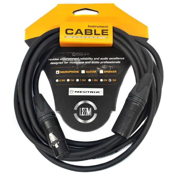 Leem 10ft Platinum Series Microphone Cable (XLR Male - XLR Female)