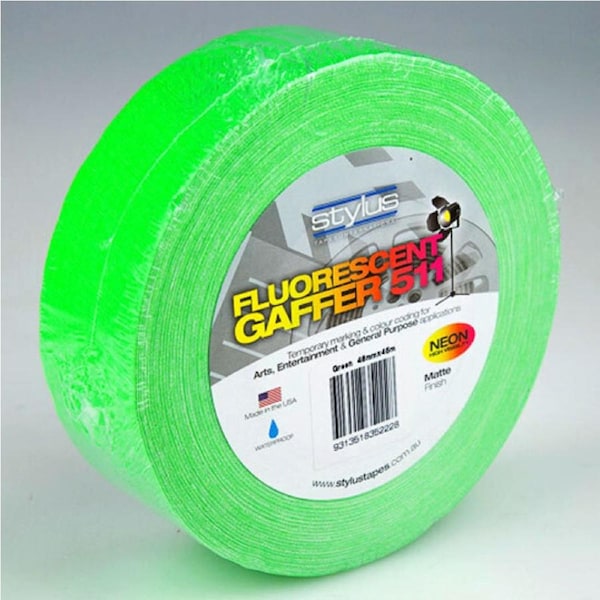 Nashua 511 Gaffer Tape in Matte Neon Green (48mm/45m)