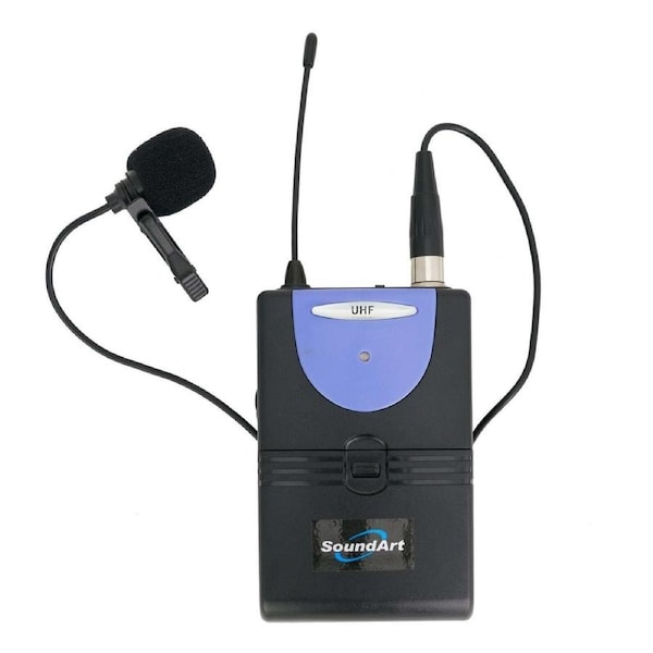 SoundArt PWA-BP UHF Bodypack Transmitter for Wireless PA System with Lapel Mic