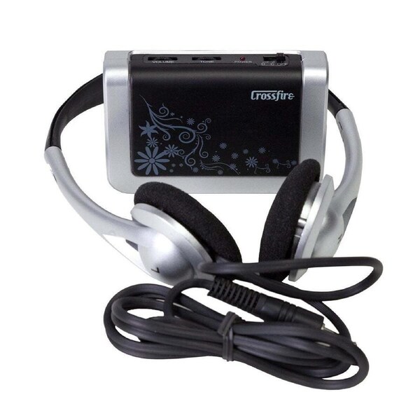 Crossfire CHPA-301-BLK Electric Guitar Pocket Amplifier & Headphone Set