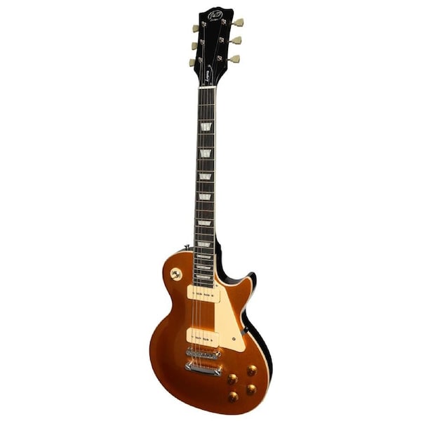 J&D Luthiers LP-Style '56 P-90 Electric Guitar Gold Top JDL-LSS-GT
