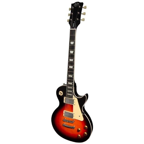 J&D Luthiers LP-Style Electric Guitar Vintage Sunburst JDL-LSF-VS 6-String Mahogany Body with Maple Veneer and Vintage Humbuckers