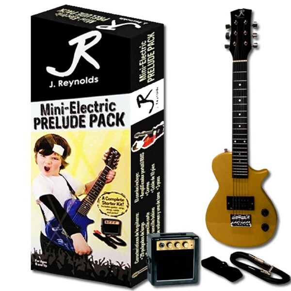 J.Reynolds Mini LP Electric Guitar Prelude Starter Pack in Gold
