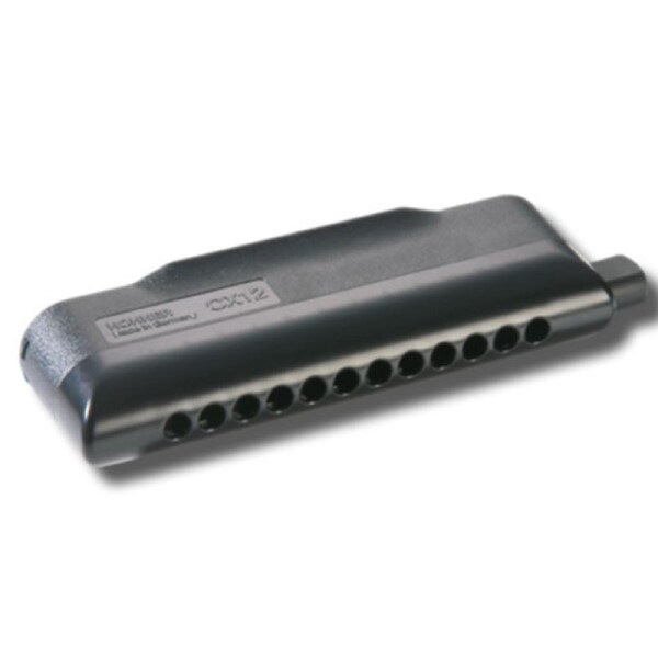 Hohner CX12 Chromatic Harmonica Black in the Key of C