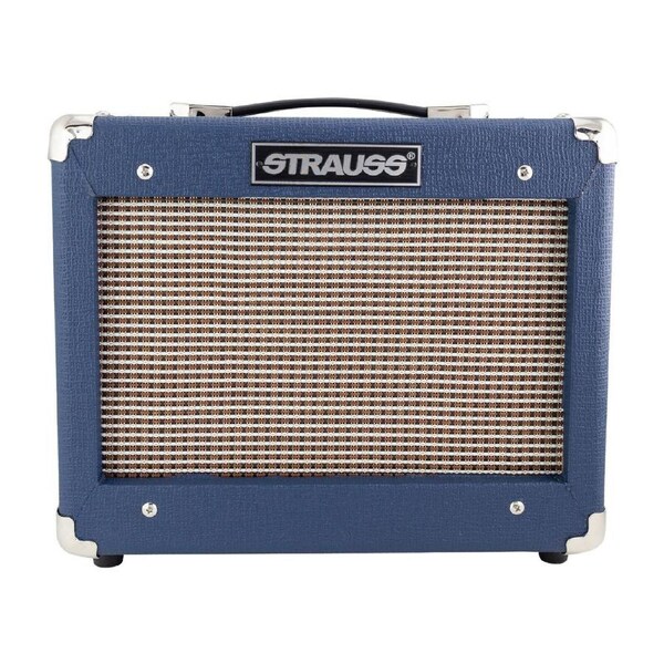 Strauss Legacy SLA-15G 15 Watt Solid State Guitar Practice Amplifier - Blue