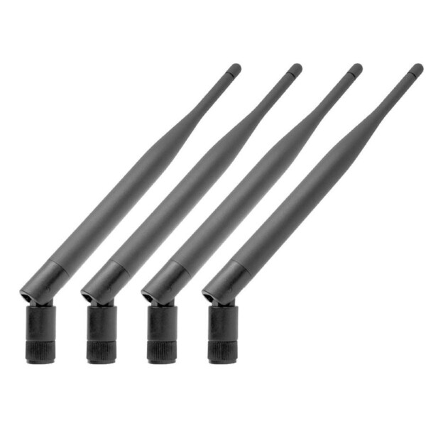 Elinz 4x Aerial Digital Wireless 2.4 GHz 5dBi Antenna RP-SMA Male Connector