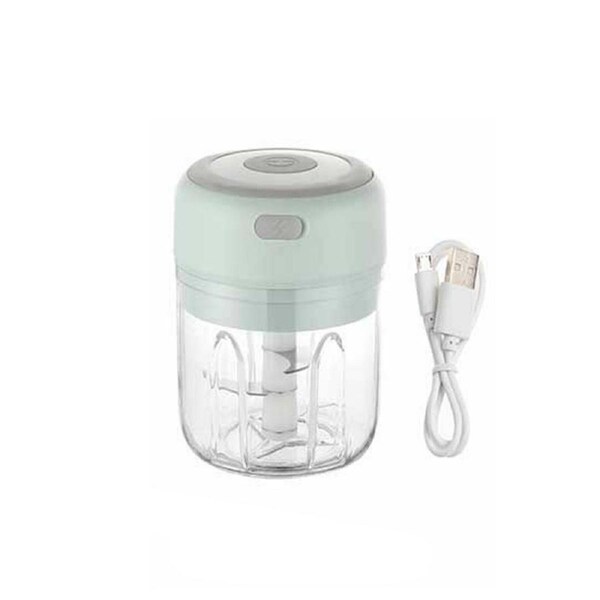 OZNALA 250ML Electric Garlic Food Chopper Vegetable Chopper Grinder Blender Crusher AU Green