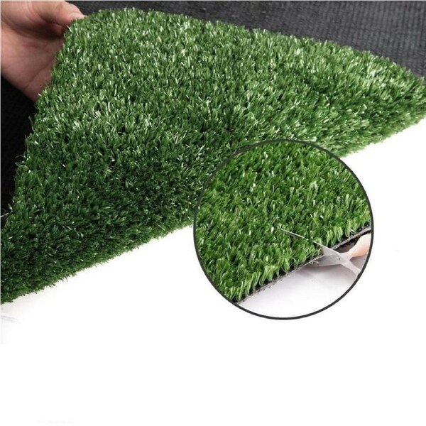 OZNALA 20 SQM 2x10m Artificial Synthetic Grass Turf Plastic Green Fake Plant Lawn Floor 15mm Pile Height with Drainage DIY Pads Door Mat Rug for Garden Patio Lawn Backyard Outdoor