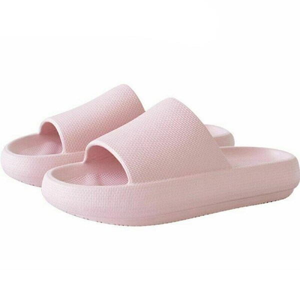 OZNALA 2023 Pillow Slides Sandals Ultra-Soft Slippers Anti-Slip Extra Soft Cloud Shoes Pink 39-40
