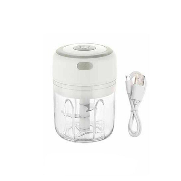 OZNALA 250ML Electric Garlic Food Chopper Vegetable Chopper Grinder Blender Crusher AU White